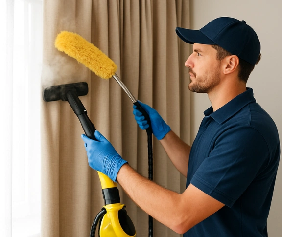 Trusted blind cleaning technician Matty Curtain Cleaning ilkley QLD